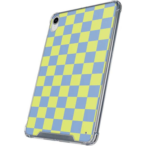 Neon Checkered iPad 11th Gen (2025) Clear Case