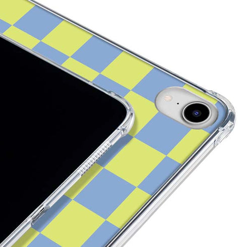 Neon Checkered iPad 11th Gen (2025) Clear Case