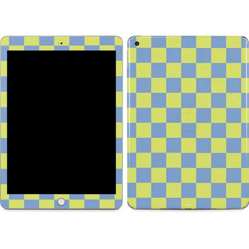 Neon Checkered Apple iPad Skin