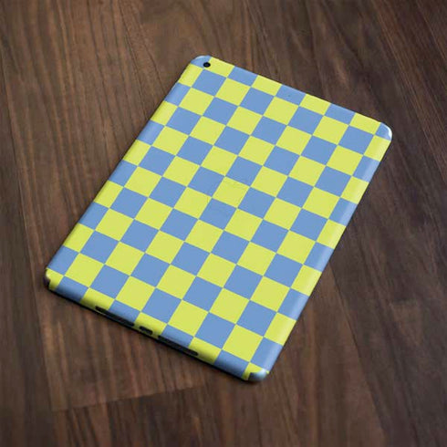 Neon Checkered Apple iPad Skin