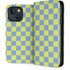 Neon Checkered iPhone 15 Folio Case