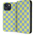 Neon Checkered iPhone 15 Plus Folio Case