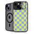 Neon Checkered iPhone 15 Plus Kickstand Case