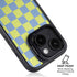 Neon Checkered iPhone 15 Plus Kickstand Case