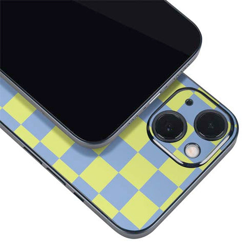 Neon Checkered iPhone 15 Skin