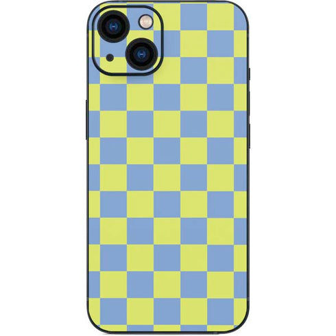 Neon Checkered iPhone 15 Skin