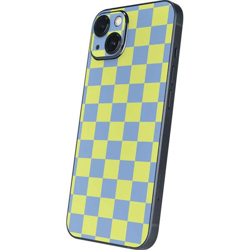 Neon Checkered iPhone 15 Skin