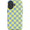 Neon Checkered iPhone 16 Impact Case