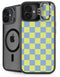Neon Checkered iPhone 16 Kickstand Case