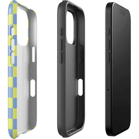 Neon Checkered iPhone 16 Pro Impact Case
