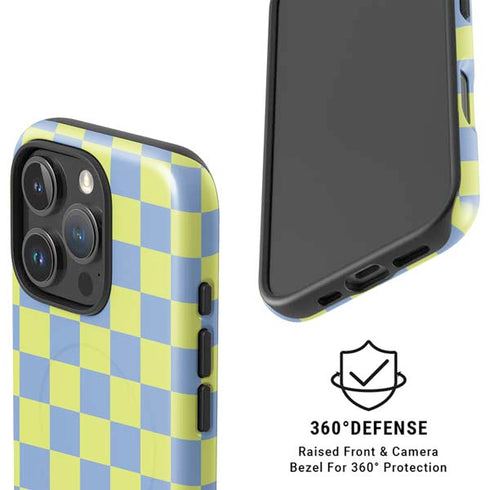 Neon Checkered iPhone 16 Pro Magsafe Impact Case