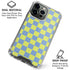 Neon Checkered iPhone 16 Pro Max Clear Case