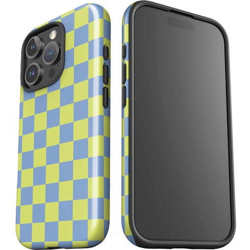 Neon Checkered iPhone 16 Pro Max Impact Case