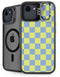 Neon Checkered iPhone 16e Kickstand Case