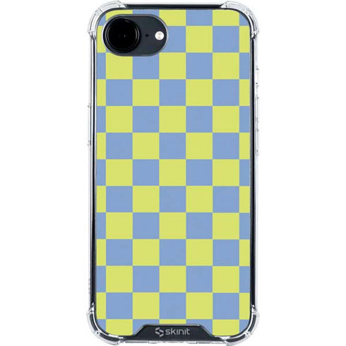 Neon Checkered iPhone 16e Clear Case
