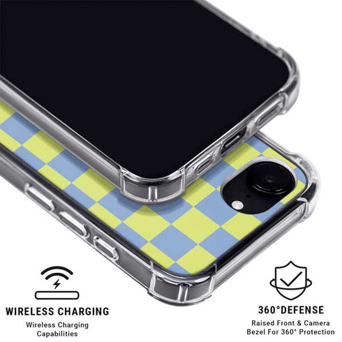 Neon Checkered iPhone 16e MagSafe Case