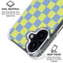 Neon Checkered iPhone 17 Clear Case