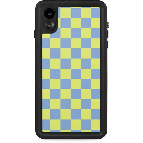 Neon Checkered iPhone Cases