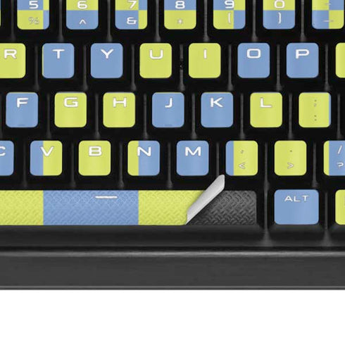Neon Checkered K95 RGB PLATINUM Mechanical Gaming Keyboard Skin