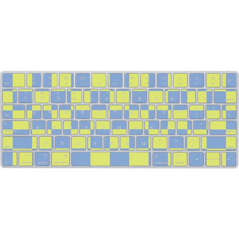 Neon Checkered Magic Keyboard Skin