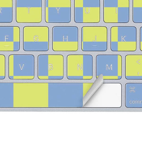 Neon Checkered Magic Keyboard Skin
