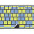 Neon Checkered Magic Keyboard with Numeric Keypad Skin