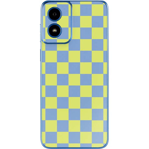 Neon Checkered Moto G Play 4G (2024) Skin