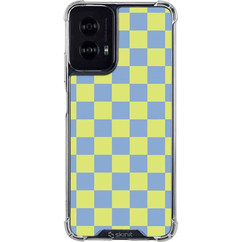 Neon Checkered Moto G Power 5G (2024) Clear Case