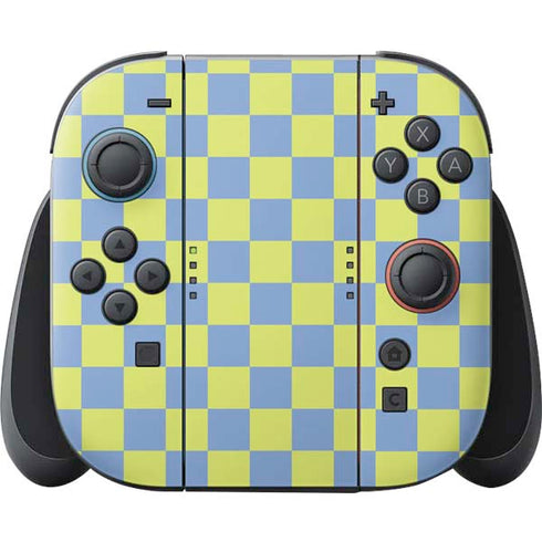 Neon Checkered Nintendo Skins
