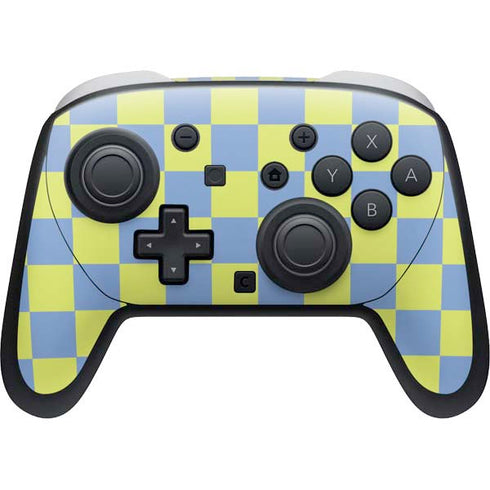 Neon Checkered Nintendo Skins