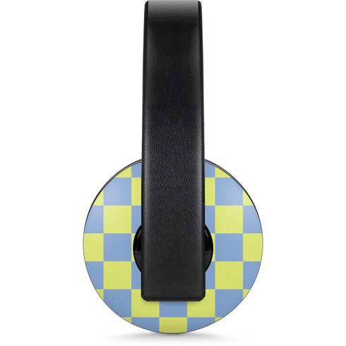 Neon Checkered PlayStation 4 Gold Wireless Headset Skin