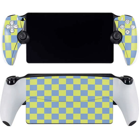 Neon Checkered PlayStation PS5 Skins