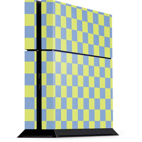Neon Checkered PlayStation PS4 Skins