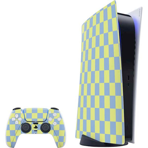 Neon Checkered PlayStation PS5 Skins