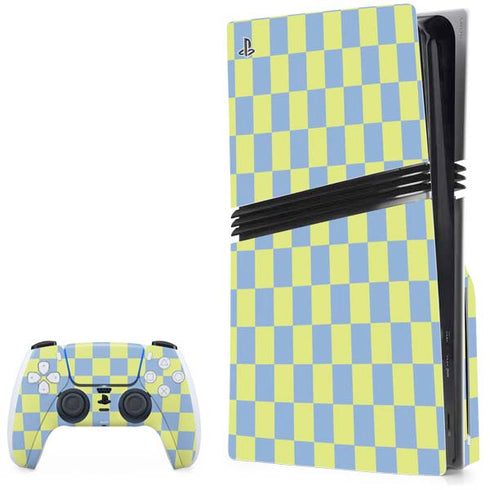 Neon Checkered PlayStation PS5 Skins