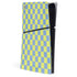 Neon Checkered PS5 Slim Digital Edition Console Skin