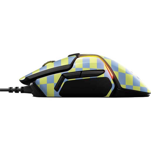 Neon Checkered SteelSeries Rival 600 Gaming Mouse Skin