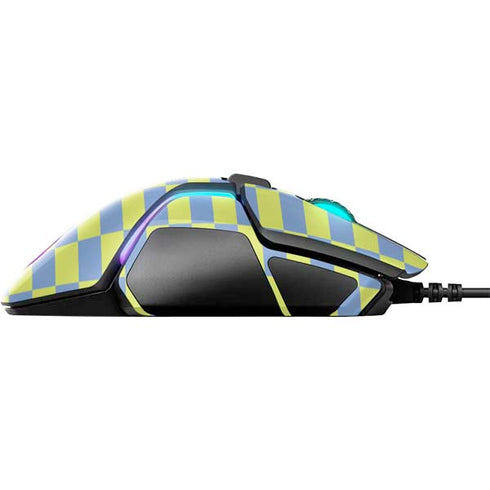 Neon Checkered SteelSeries Rival 600 Gaming Mouse Skin