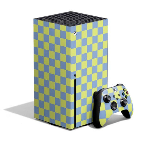 Neon Checkered Xbox Series X Skins