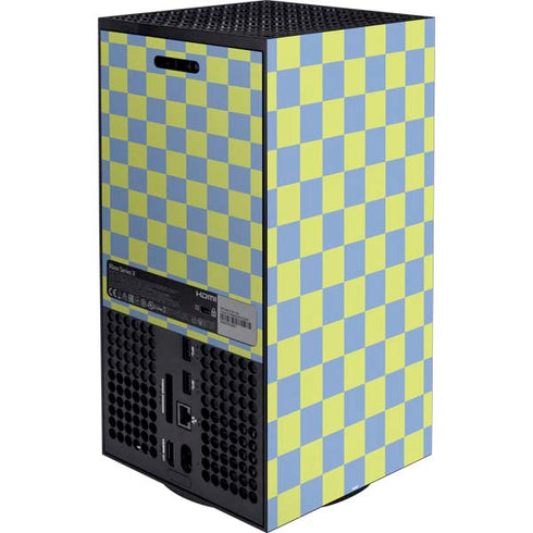 Neon Checkered XBox Series X Digital Edition Bundle Skin