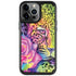 Neon Rainbow Cheetah with Rose by Sheena Pike iPhone Cases