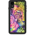 Neon Rainbow Cheetah with Rose by Sheena Pike iPhone Cases