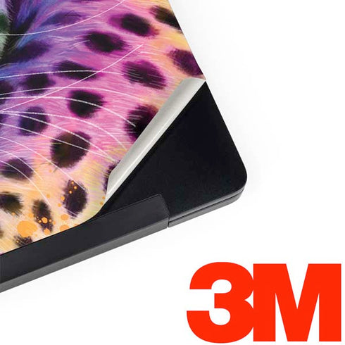 Neon Rainbow Cheetah with Rose by Sheena Pike Dell Latitude Skin