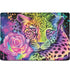 Neon Rainbow Cheetah with Rose by Sheena Pike MacBook Skins