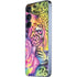 Neon Rainbow Cheetah with Rose by Sheena Pike Galaxy A35 5G Skin