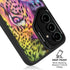 Neon Rainbow Cheetah with Rose by Sheena Pike Galaxy S24 FE Kickstand Case