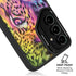 Neon Rainbow Cheetah with Rose by Sheena Pike Galaxy S25 Plus Kickstand Case