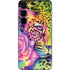 Neon Rainbow Cheetah with Rose by Sheena Pike Galaxy S24 Plus Skin