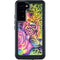Neon Rainbow Cheetah with Rose by Sheena Pike Galaxy S24 Plus Waterproof Case