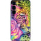 Neon Rainbow Cheetah with Rose by Sheena Pike Galaxy S25 Skin